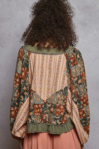 Flowing Bohemian Top with Adjustable Tie Front
