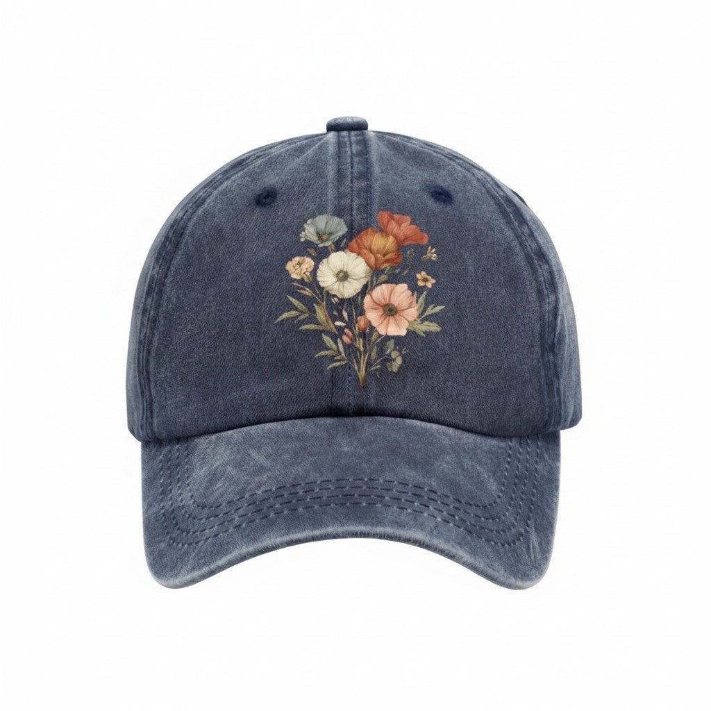 Vintage Floral Baseball Cap