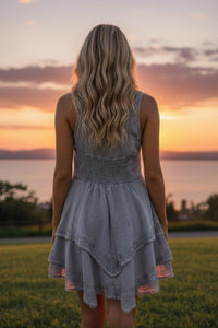 Elegant Boho Layered Dress
