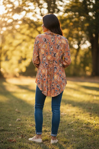 Hi Low Printed Top