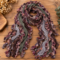 Monkey Mango handmade boho scarf in Woodland
