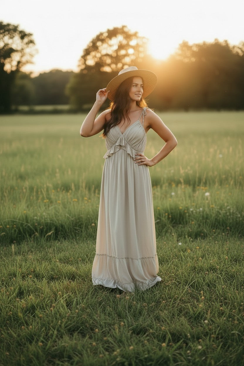 Soft Sage Maxi Dress
