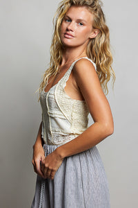 Lace Patterned Tank Top