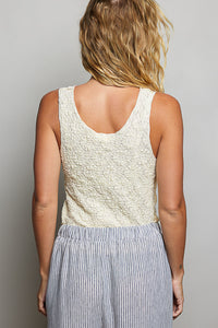 Lace Patterned Tank Top