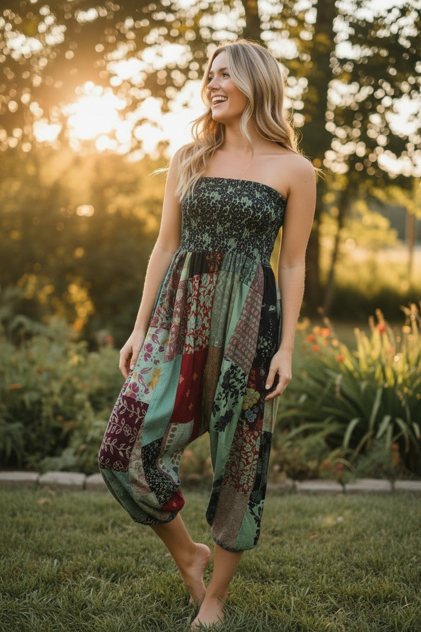 One of a Kind Patchwork Jumpsuit