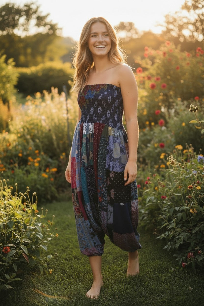 One of a Kind Patchwork Jumpsuit
