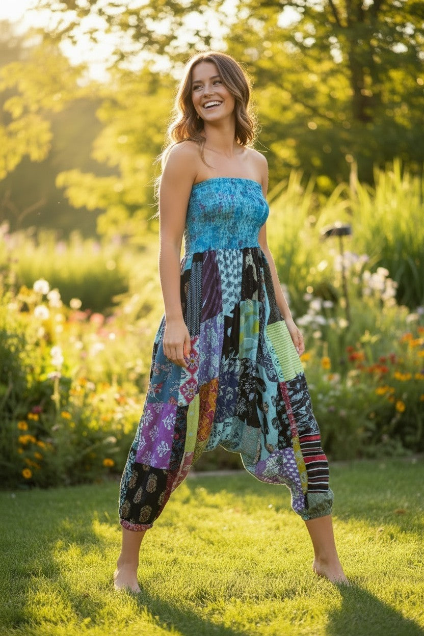 One of a Kind Patchwork Jumpsuit