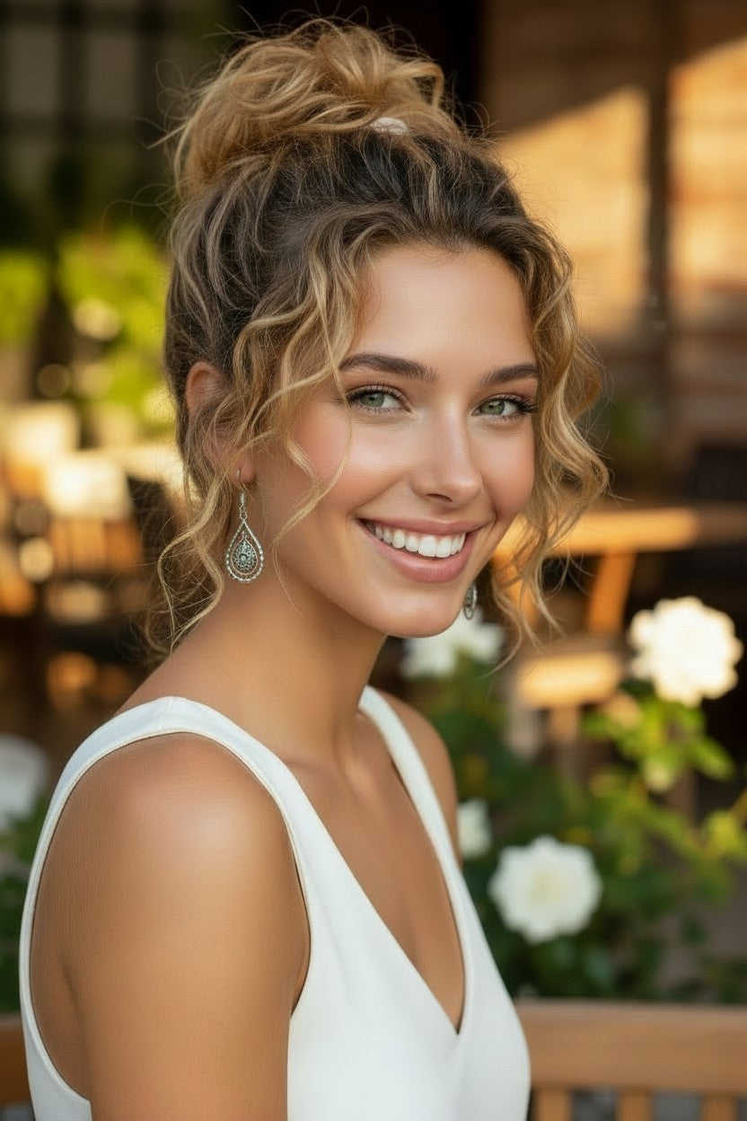 Teardrop Pendant Earrings