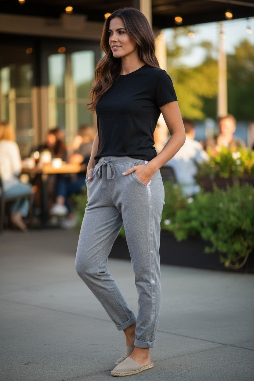 Taupe Ribbon Pant