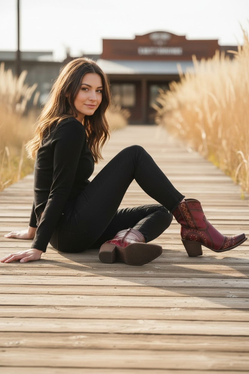 L'Artiste Saddle Up Red Boot