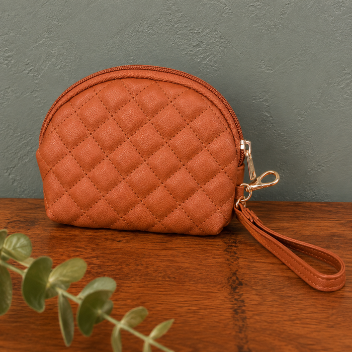 On the Go Quilted Wristlet Pouch