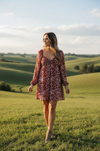 Floral Sweetheart Mini Dress