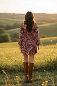 Floral Sweetheart Mini Dress