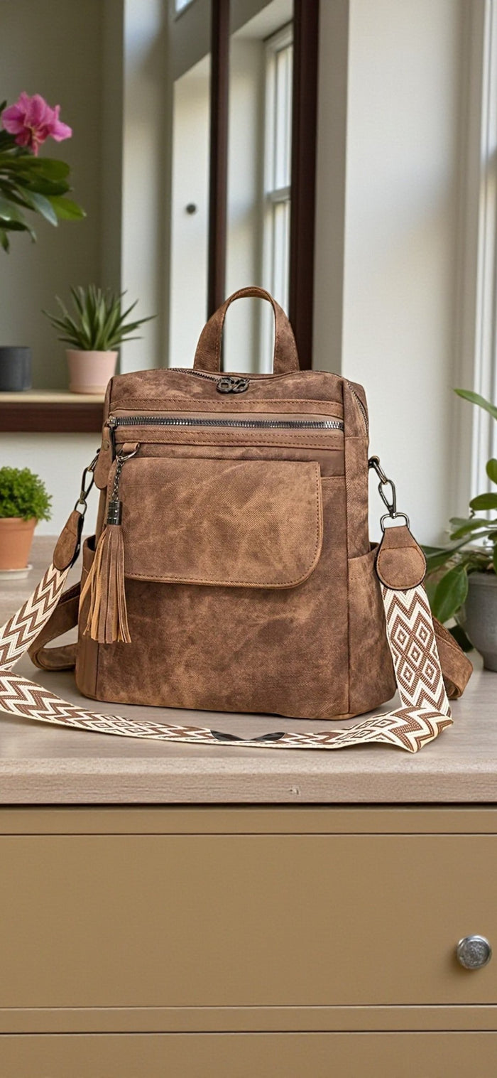 Brown Shoulder Bag & Backpack