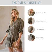 Vintage Stone-Washed Baby Doll Dress