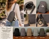 Free Spirit Convertible Sling Crossbody Bag