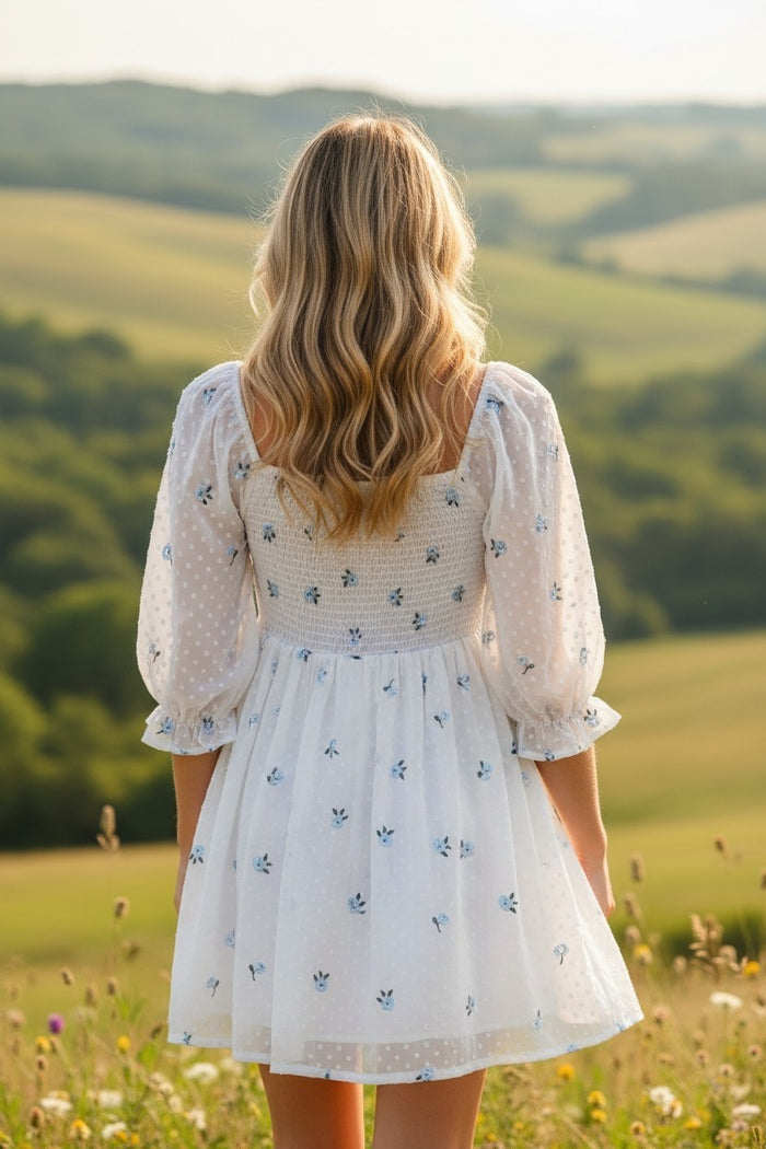 White Sheer Annie Dress