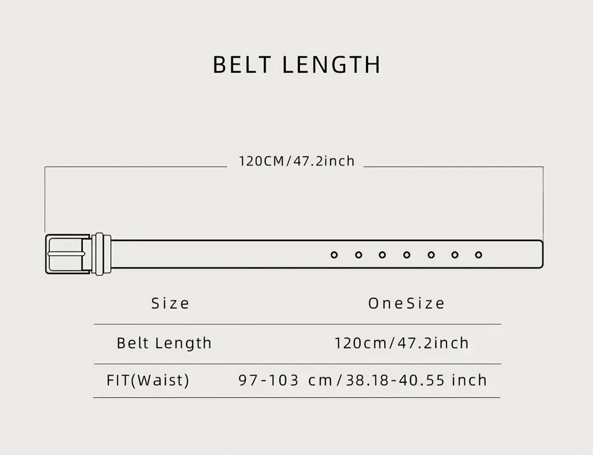 Square Buckle Belt