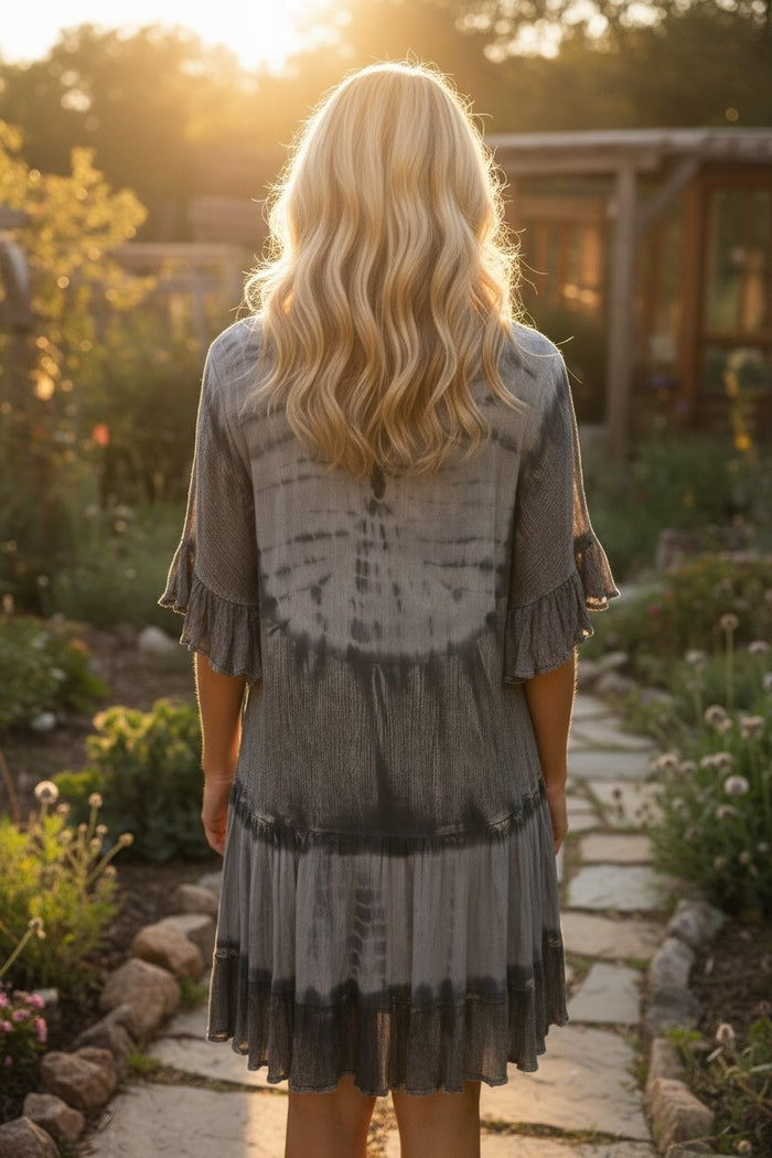Boho Charcoal Dress