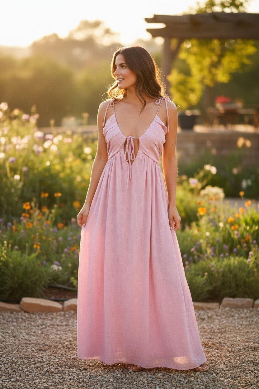 Tie Strap Maxi Dress