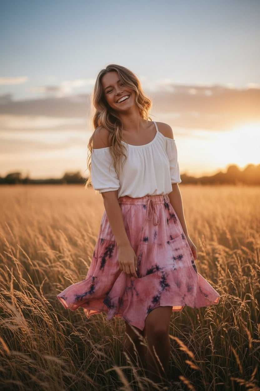 Tie Dye Summer Skirt