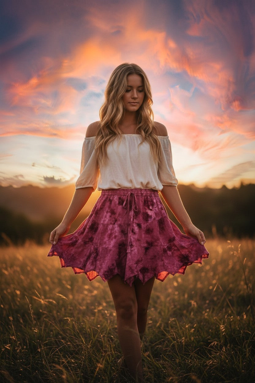 Tie Dye Summer Skirt