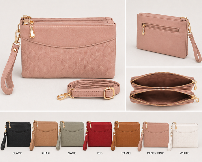 The Anywhere Convertible Crossbody Wallet & Wristlet