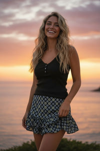 Ruffle Wrap Skirt
